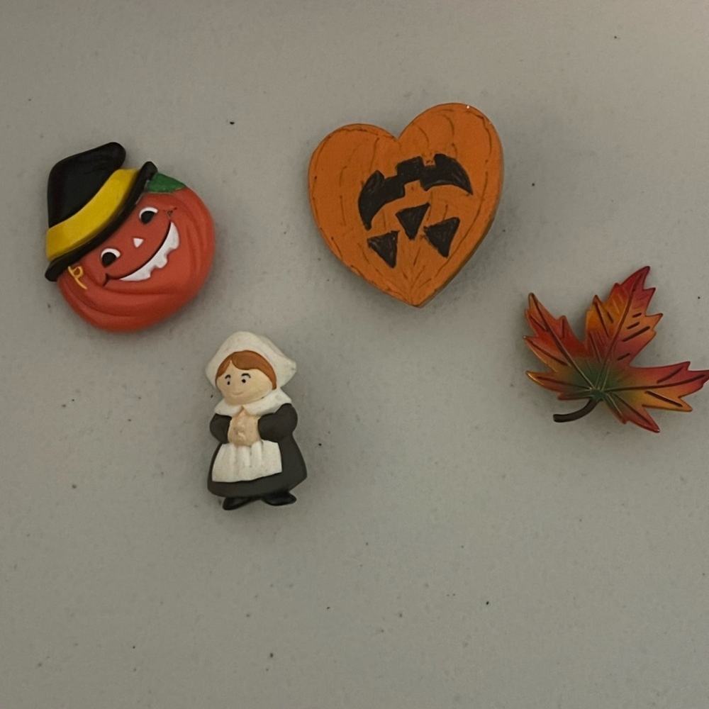 Fall and Halloween brooch set